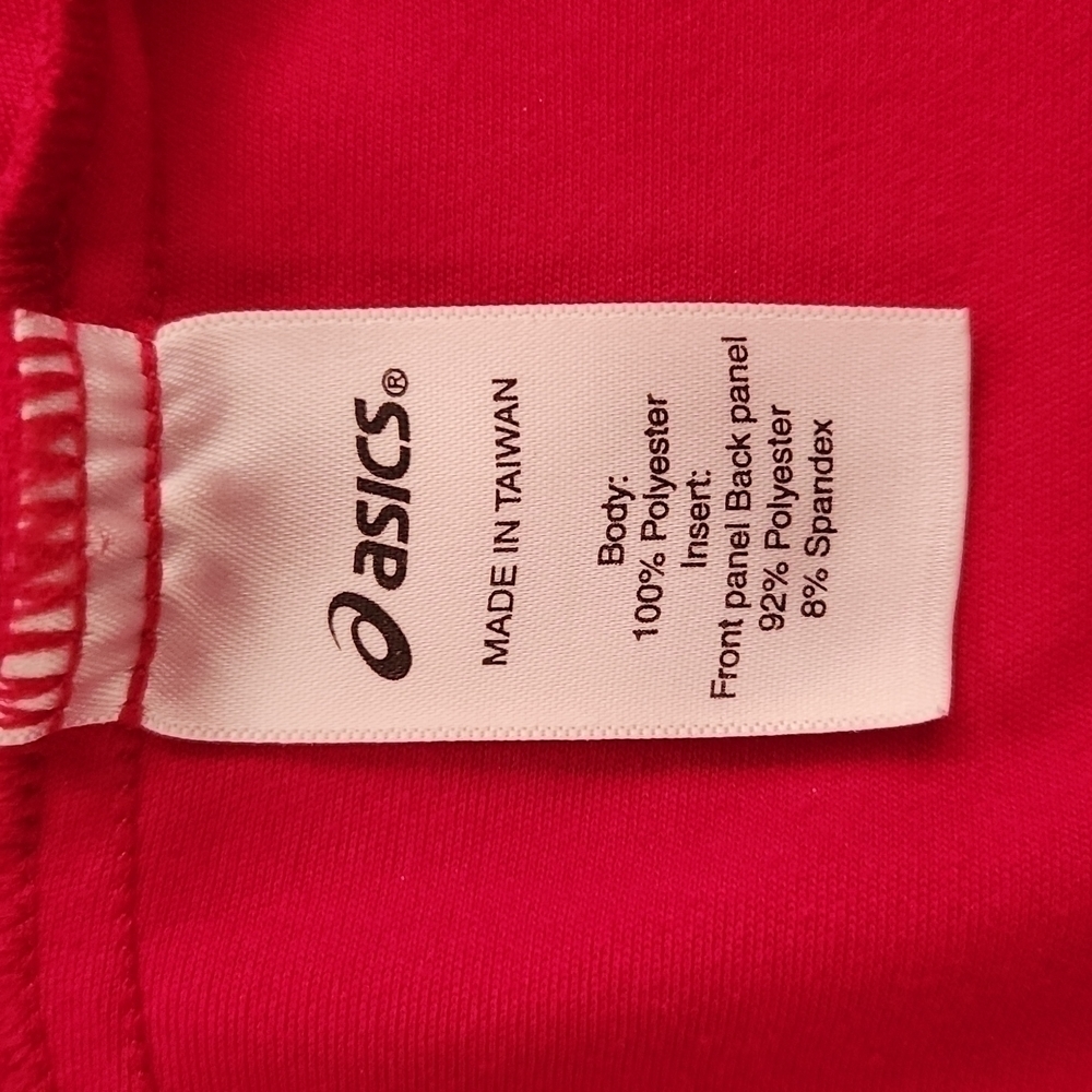 3/$20 Asics Red Workout Shirt With Mesh Inserts - Picture 6 of 8